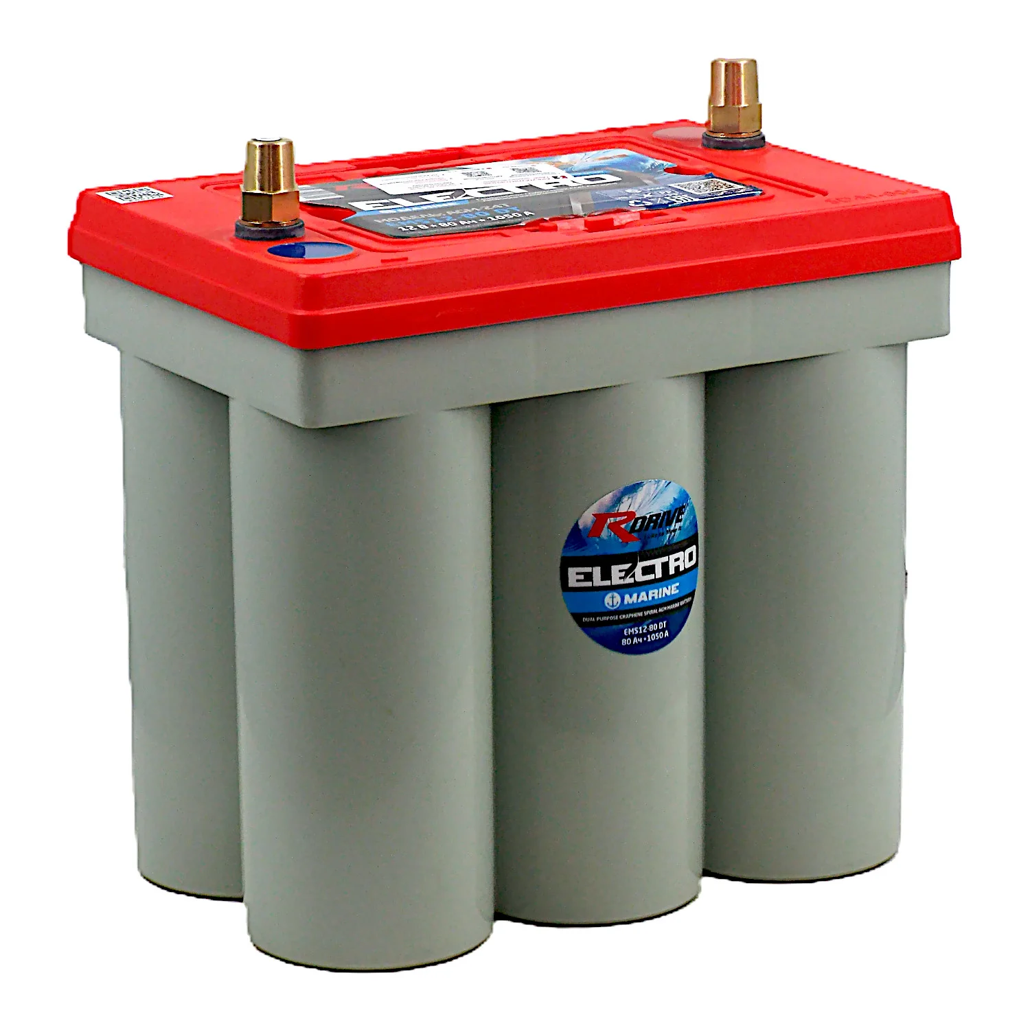 Аккумулятор RDrive ELECTRO Marine SPIRAL AGM 80 Ач (EMS12-80 DT)