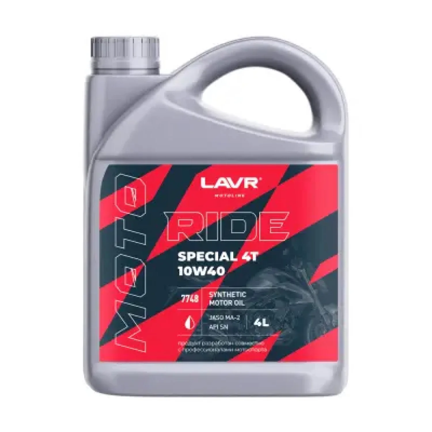 Масло моторное LAVR Motoline RIDE Special 4Т 10W-40, 4л