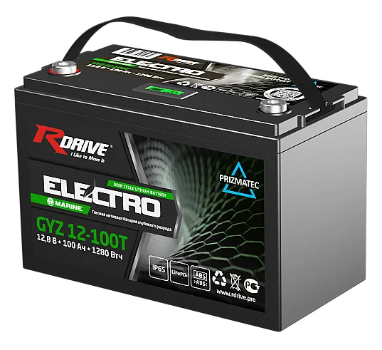 Аккумулятор RDrive ELECTRO Marine GYZ 12-100T (LiFePO4)