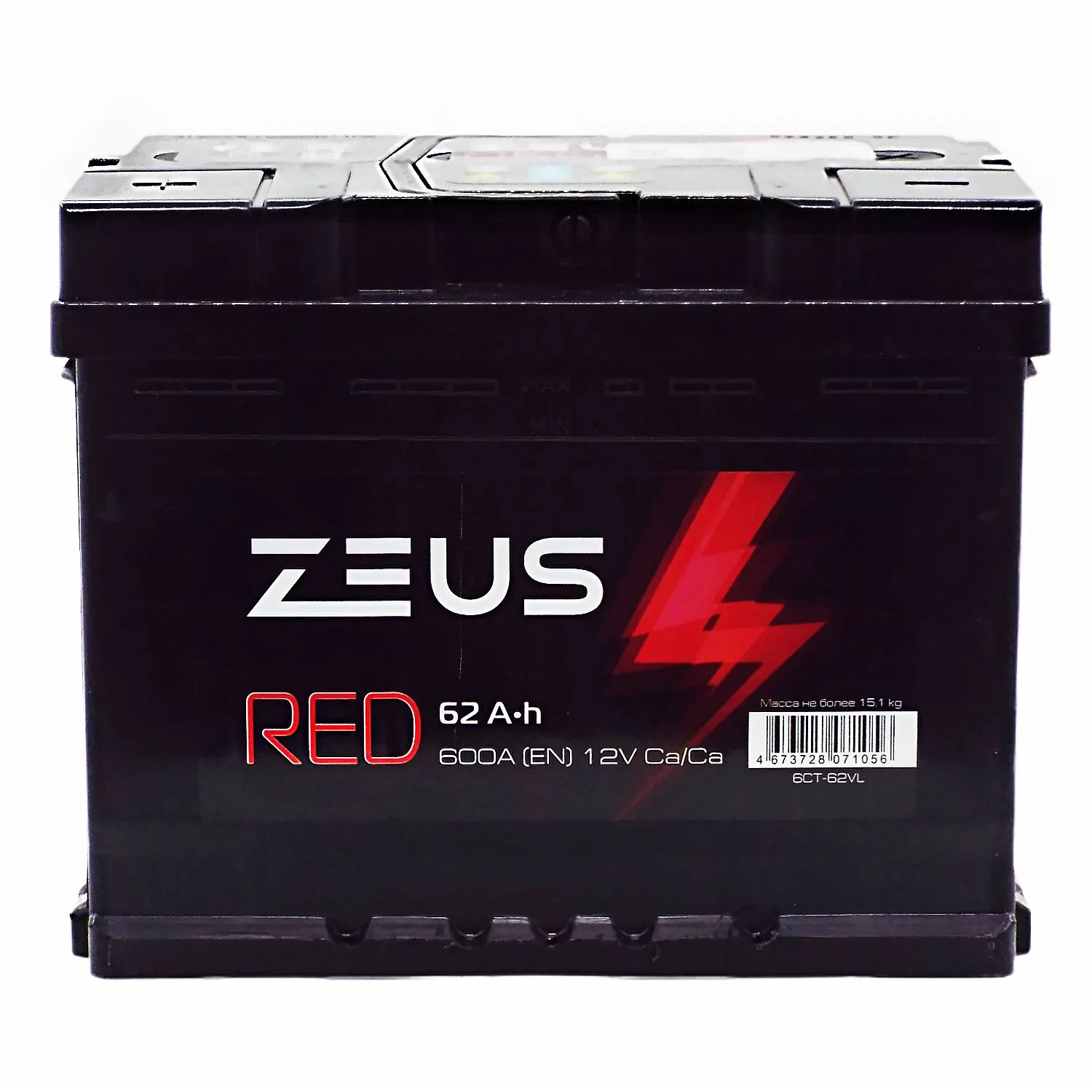 Аккумулятор ZEUS RED 62 Ач п.п. Фото 1