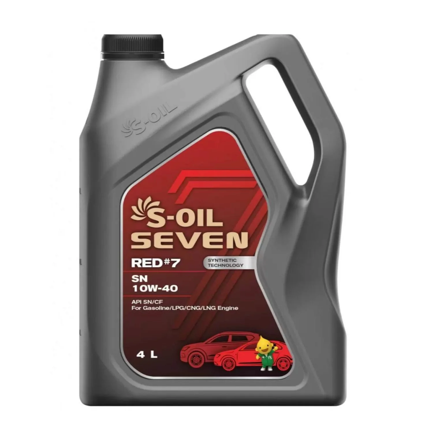 Масло моторное S-OIL Seven RED #7 SN 10W-40, 4л