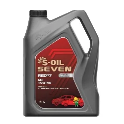 Масло моторное S-OIL Seven RED #7 SN 10W-40, 4л Фото 1