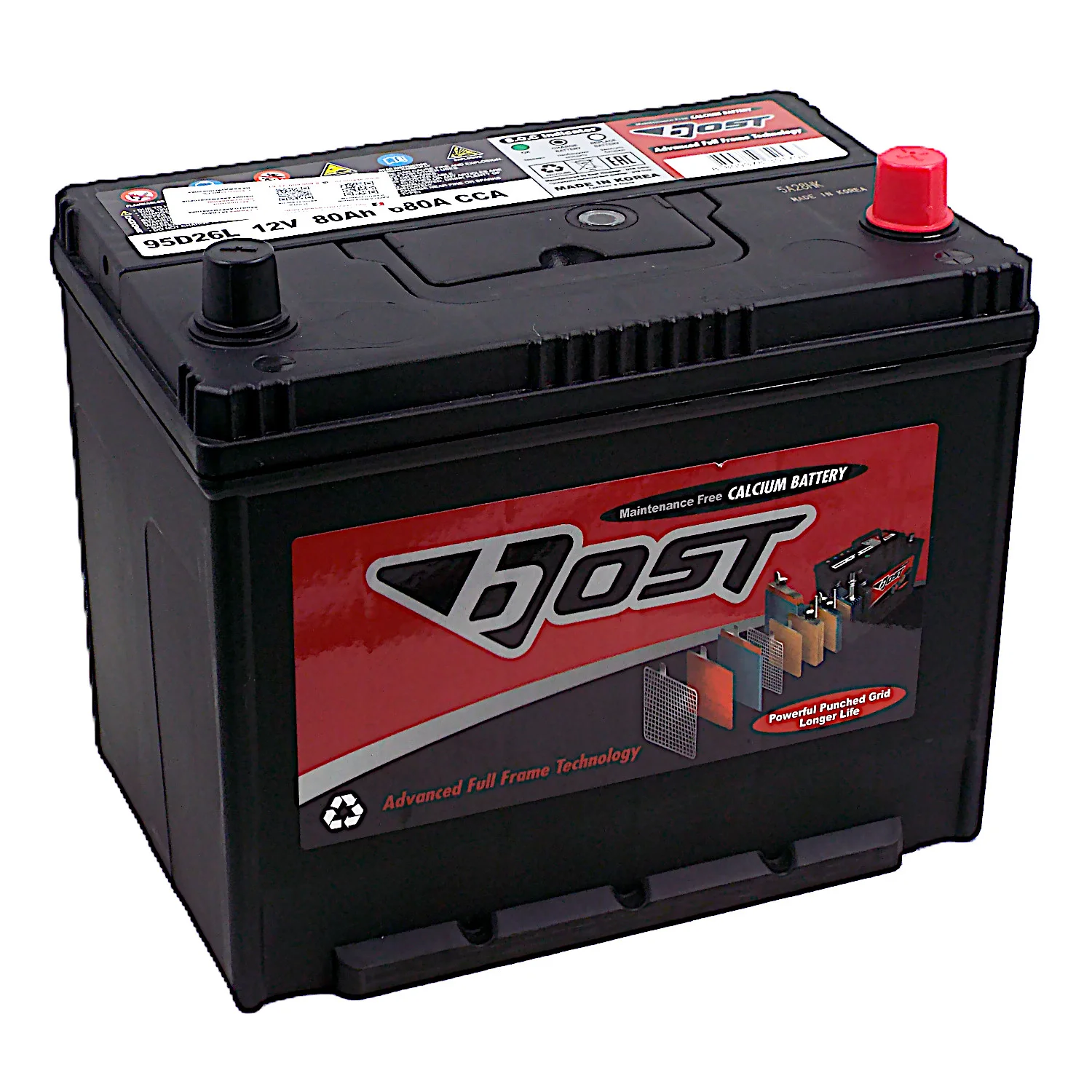 Аккумулятор BOST ASIA 95D26L 80 Ач о.п.