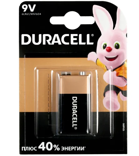 Батарейка Крона 6LR61 Duracell BL*1 Фото 1