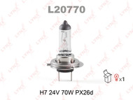 Лампа накаливания H7 24V 70W  PX26d HCV LYNXauto L20770