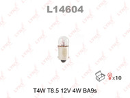 Лампа галогенная T4W 12V BA9S LYNXauto L14604