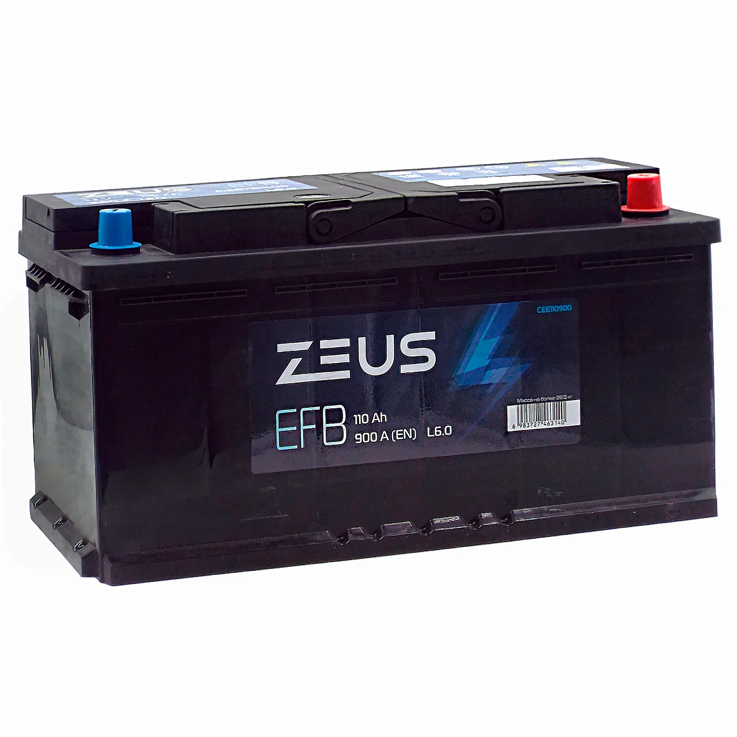 Аккумулятор ZEUS EFB 110 Ач о.п. РАСПРОДАЖА