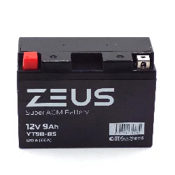 Аккумулятор ZEUS SUPER AGM 9 Ач п.п. (YT9B-BS) Фото 1
