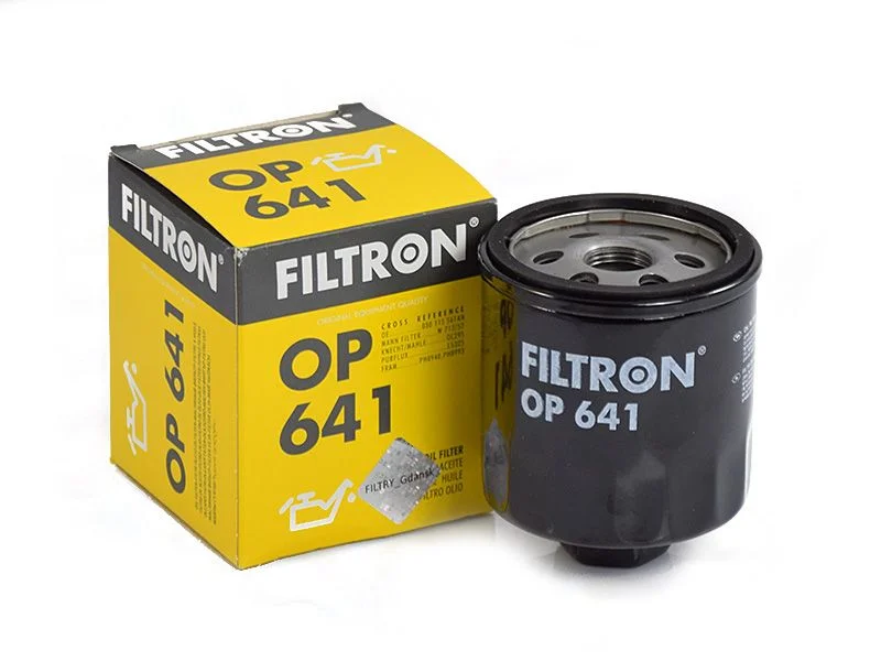 Фильтр масляный FILTRON OP641 (W712/52, GB-1043, LC-1011, SM836) SKODA / VW Фото 1