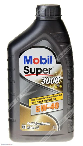 Масло моторное 5w40 Mobil SUPER 3000 X1 синтетическое 1л Фото 1