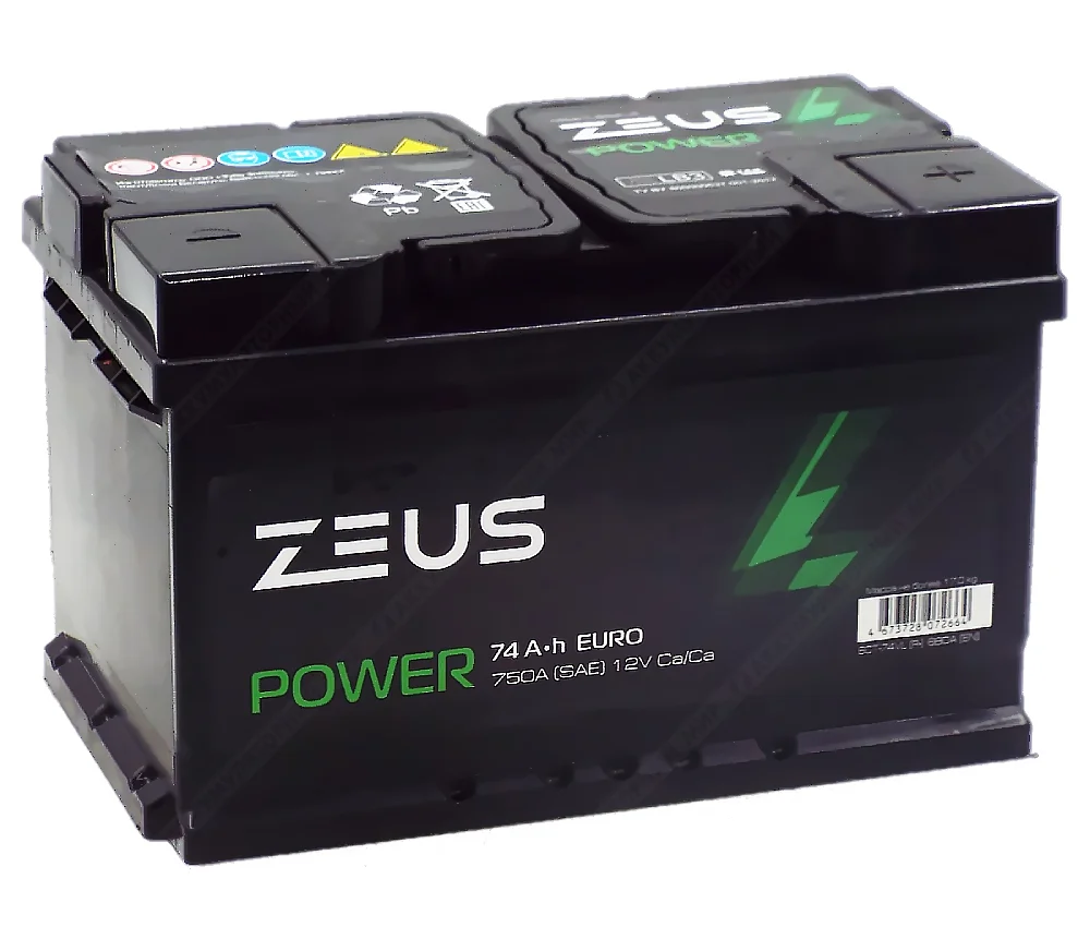 Аккумулятор ZEUS POWER LB3 74 Ач о.п. 1AK