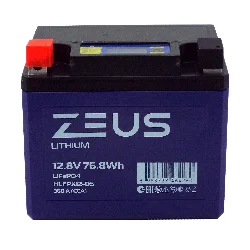 Аккумулятор ZEUS LITHIUM HLFPX12-DS 76.8Wh 6 Ач п.п. (тип YTX12-BS) Фото 1