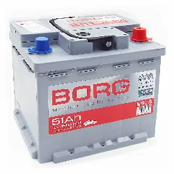 Аккумулятор BORG Premium 51 Ач о.п. Фото 1