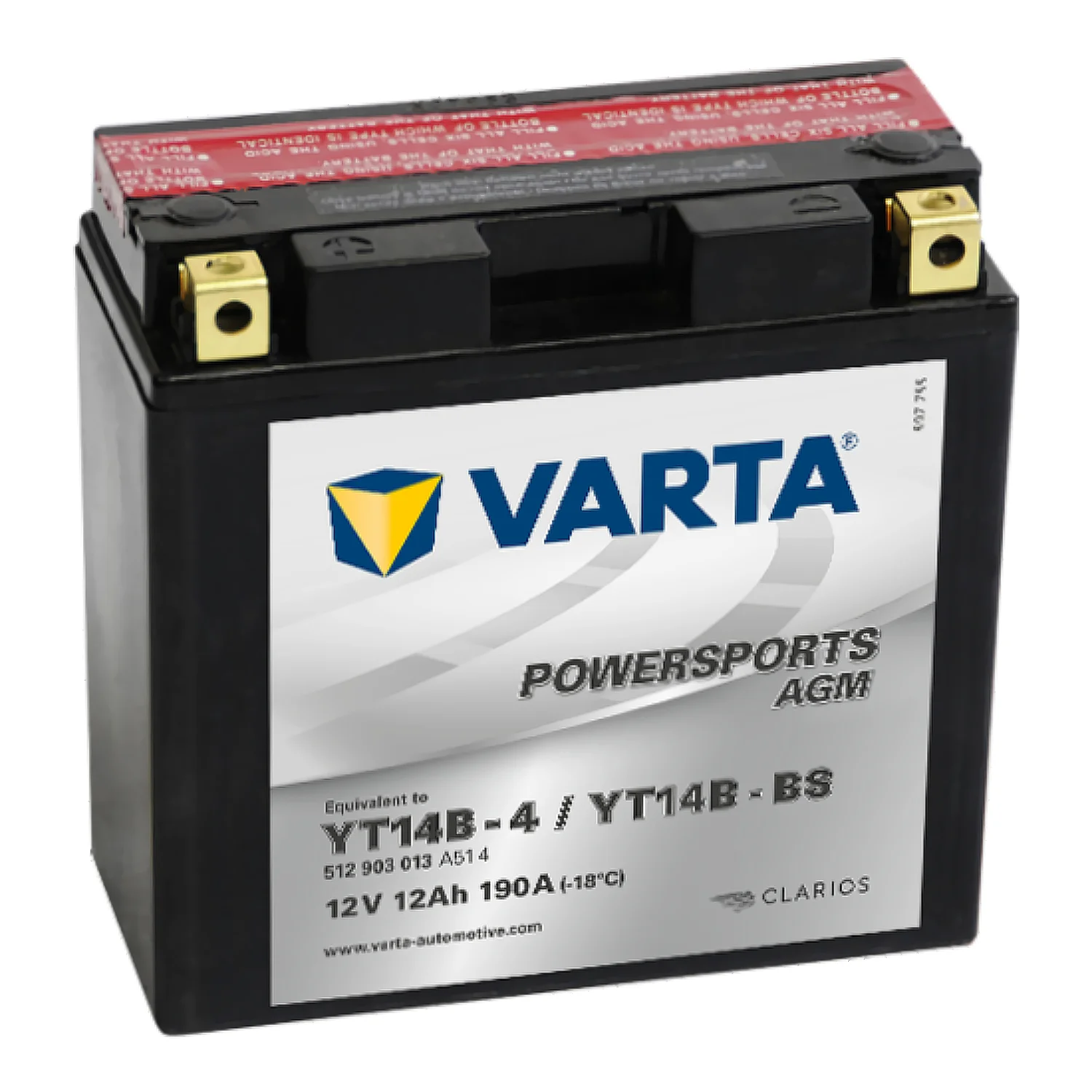 Аккумулятор VARTA 12 Ач п.п. (YT14B-BS) 512 903 013 РАСПРОДАЖА