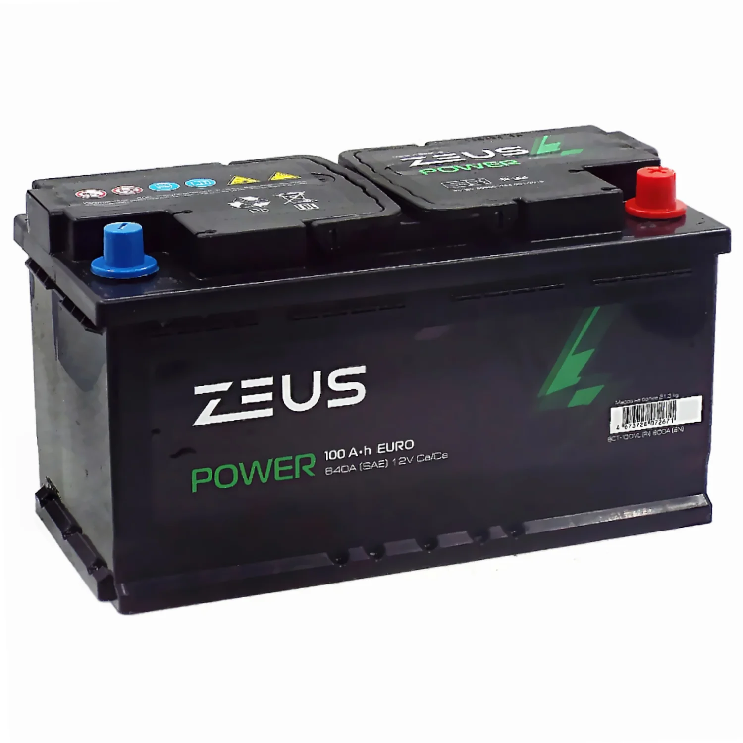 Аккумулятор ZEUS POWER 100 Ач о.п.