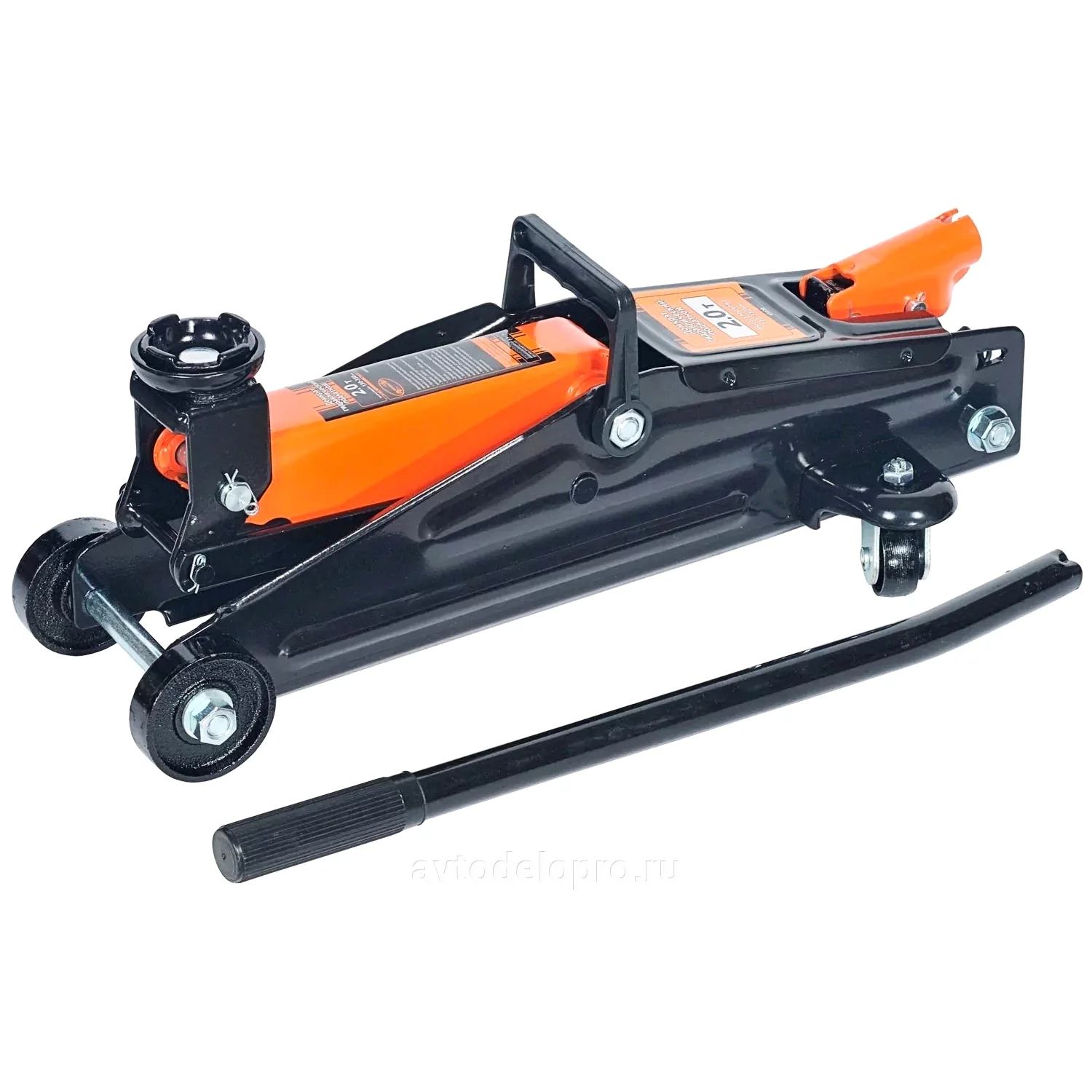 Домкрат подкатной 2 т АвтоДело 130 - 350 мм в кейсе (43220)