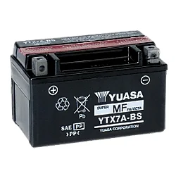 Аккумулятор Yuasa мото AGM 6 Ач п.п. (YTX7A-BS) РАСПРОДАЖА Фото 1