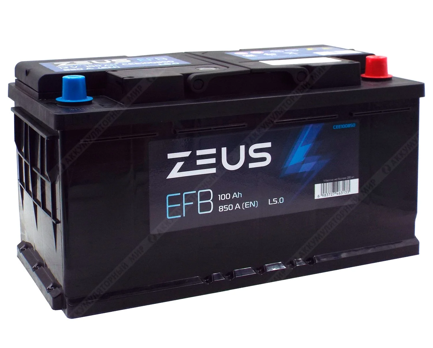 Аккумулятор ZEUS EFB 100 Ач о.п. Уценка!