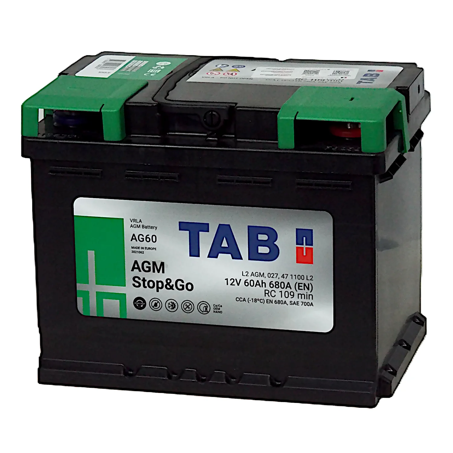 Аккумулятор TAB AGM 60 Ач о.п. Фото 1