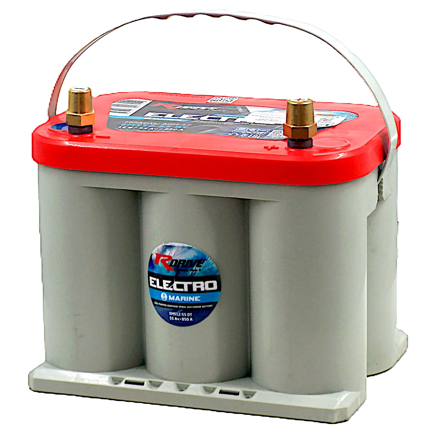 Аккумулятор RDrive ELECTRO Marine SPIRAL AGM 55 Ач (EMS12-55 DT) Фото 1