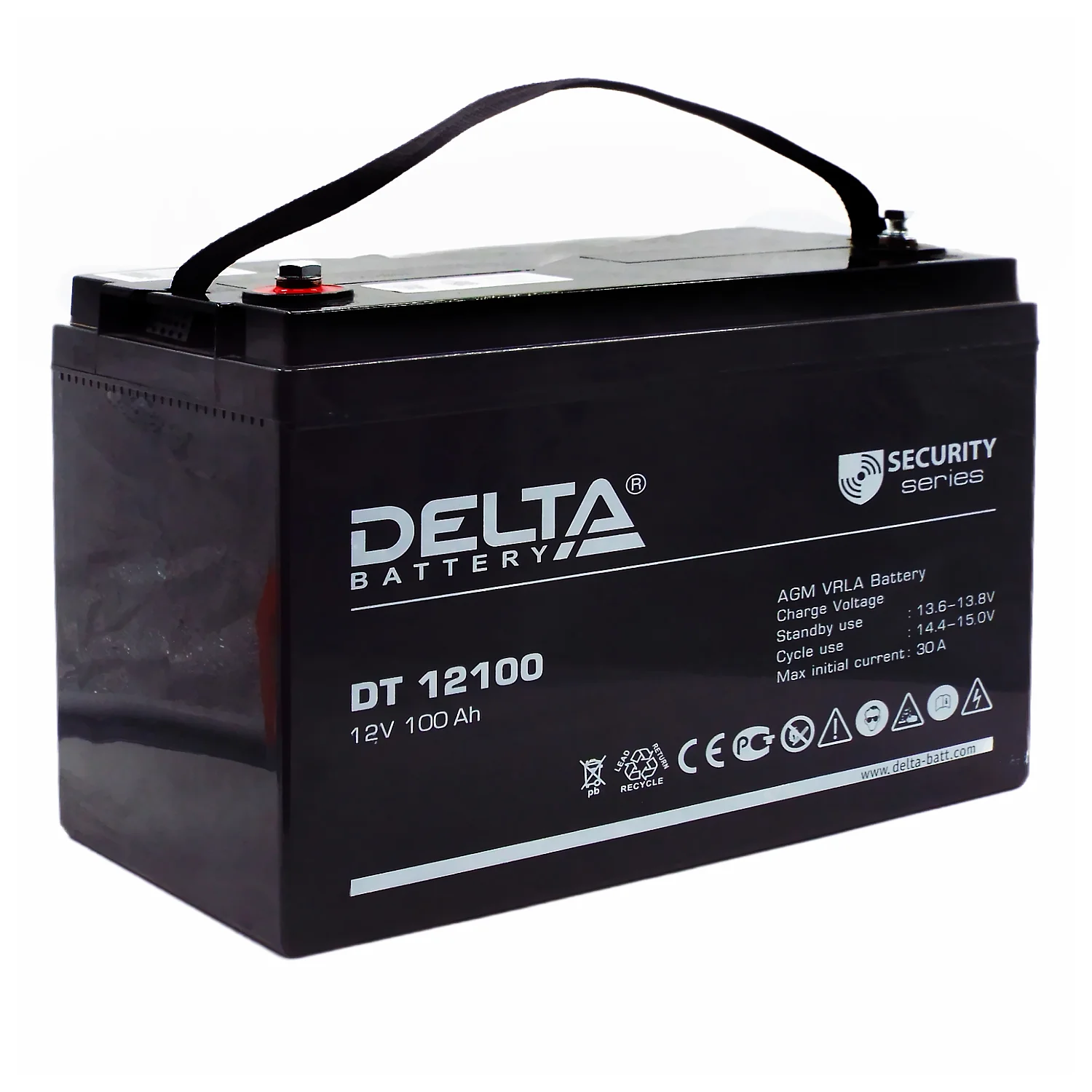 Аккумулятор Delta DT 12100 (для слаботочных систем)