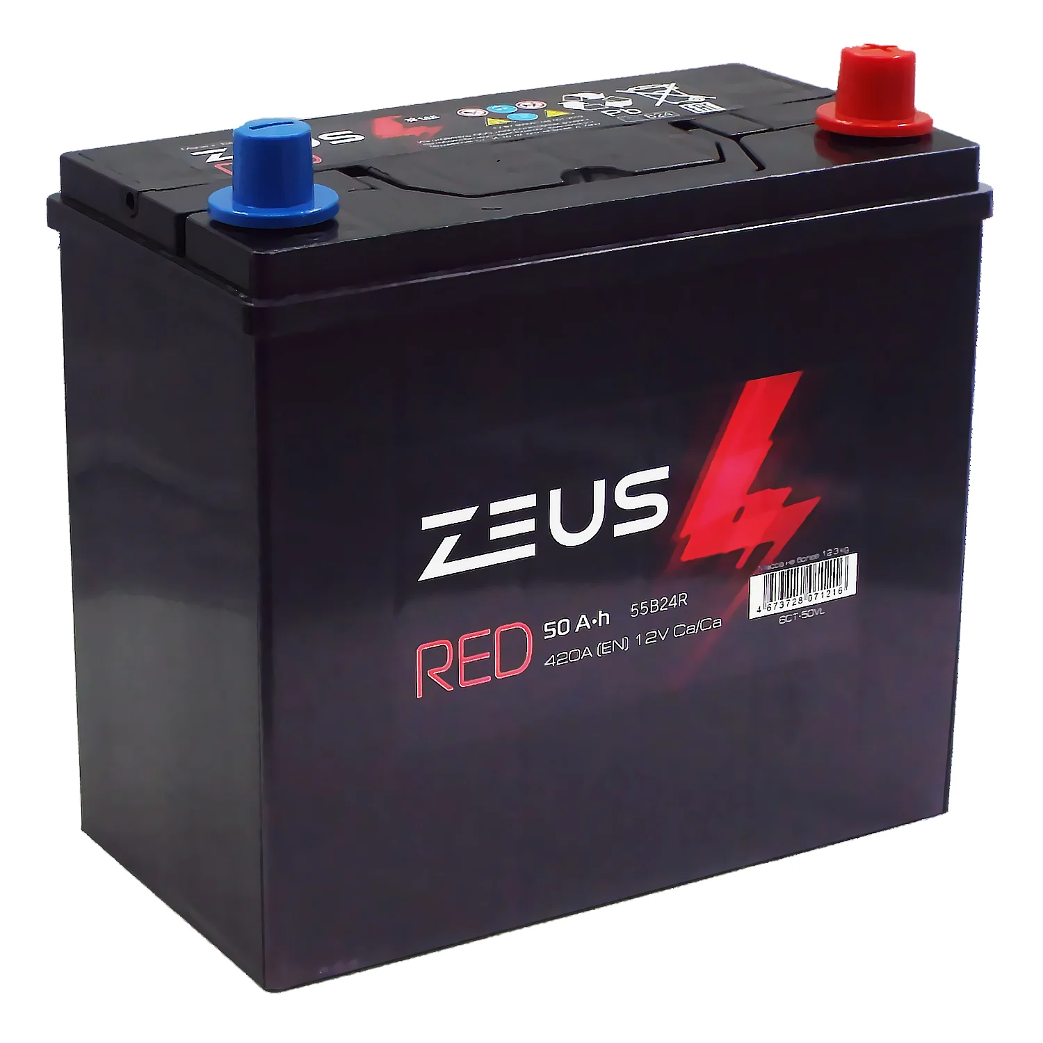 Аккумулятор ZEUS RED Asia 50B24L 50 Ач о.п.