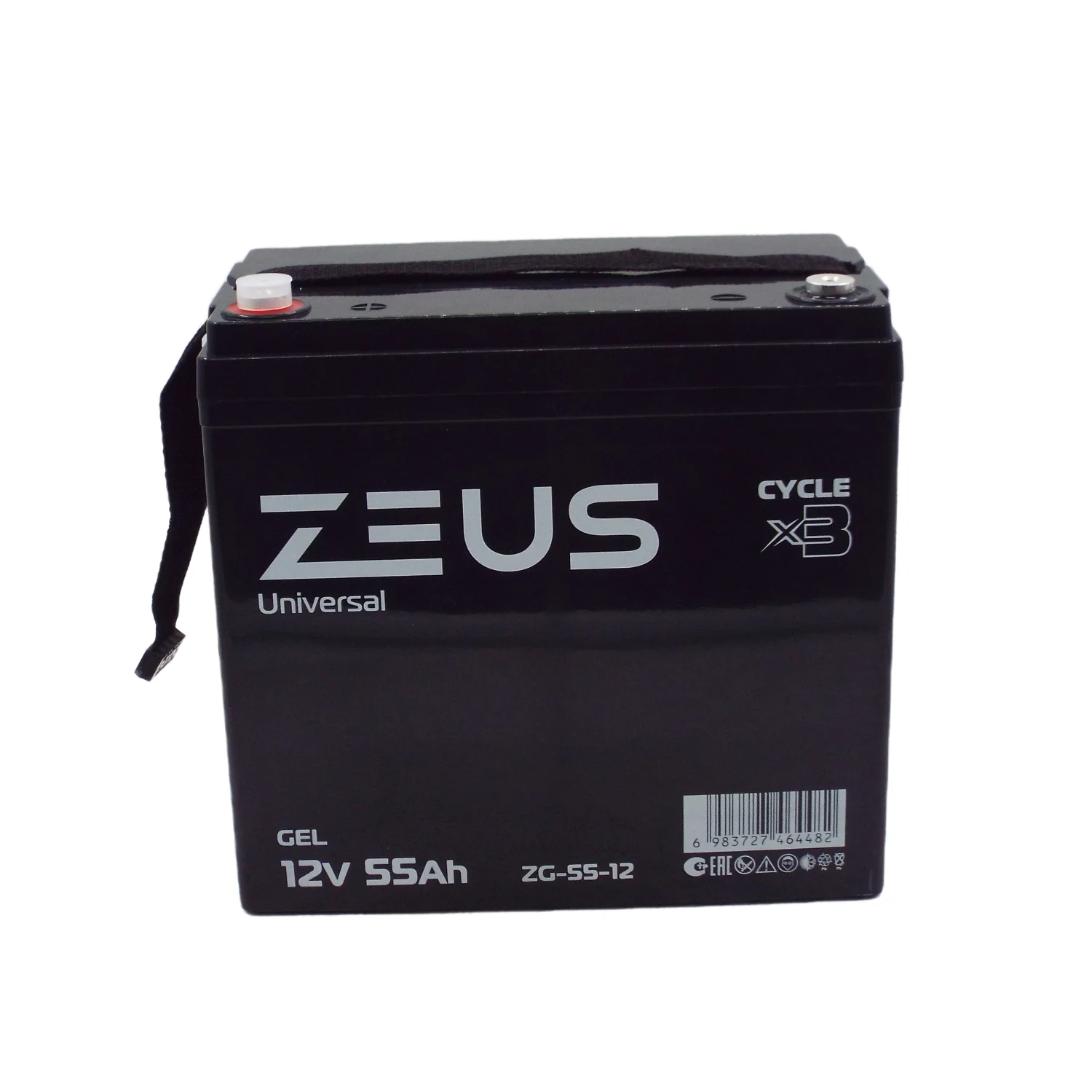 Аккумулятор ZEUS ZG-55-12 GEL (12V55Ah) универсальный Фото 1